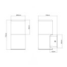 Trio 224060132 Hoosic kültéri fali lámpa