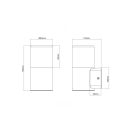 Trio 224060142 Hoosic kültéri fali lámpa