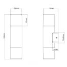 Trio 224060232 Hoosic kültéri fali lámpa