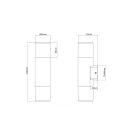 Trio 224060242 Hoosic kültéri fali lámpa