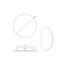 Trio 224290102 Raven fali lámpa