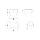 Trio 224810132 Arino fali lámpa