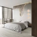 Trio 234510101 Bobbin 370lm, 3000K mészkő, indirekt világító fali lámpa