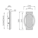 Trio 241110131 Barca fali lámpa