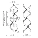 Trio 241810205 Sequence fali lámpa