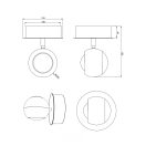 Trio 244410132 Orbit fali lámpa