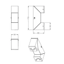 Trio 248510231 Raglan fali lámpa