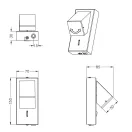 Trio 248570131 Raglan fali lámpa