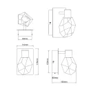 Trio 254510106 Verano 660lm, fényerőszabályzós, 2300/3000/4000K fali lámpa