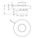 Trio 254910132 Celeste fali lámpa