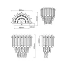 Trio 267600106 Malizia 27x25cm, 1xE14, fali lámpa