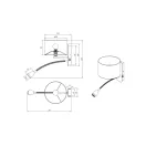 Trio 271170201 Hotel fali lámpa olvasókarral