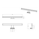 Trio 284114032 Lino fali lámpa