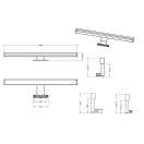 Trio 284116006 Lino fali lámpa