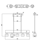 Trio 311600506 Kaprun függeszték