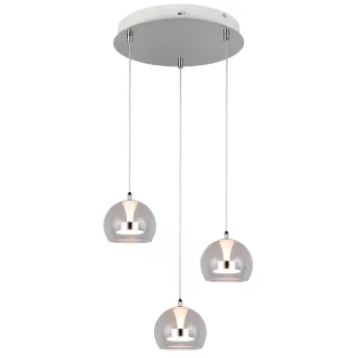   Trio 331630306 Flynt 3x880lm, 2300/3000/4000K, fényerőszabályzós függesztett lámpa