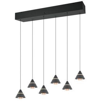   Trio 337010632 Romeo 6x700lm, 2300/3000/4000K lehúzható függeszték lámpa