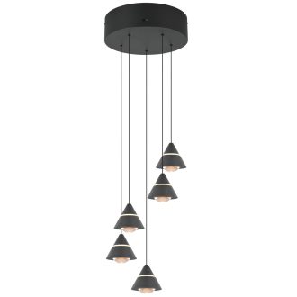   Trio 337030532 Romeo 5x700lm, 2300/3000/4000K lehúzható függeszték lámpa