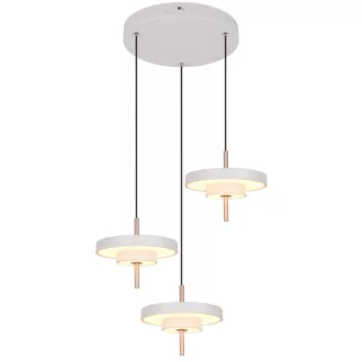   Trio 340230376 Keaton fényerőszabályzós, 3x1200lm, 2300/3000/4000K függesztett lámpa