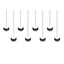 Trio 344410807 Orbit 155x80-200cm, lehúzható, fényerőszabályzós, 2300/3000/4000K 8x960lm függesztett lámpa