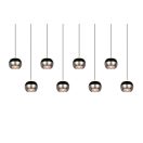 Trio 344410807 Orbit 155x80-200cm, lehúzható, fényerőszabályzós, 2300/3000/4000K 8x960lm függesztett lámpa