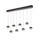 Trio 344410807 Orbit 155x80-200cm, lehúzható, fényerőszabályzós, 2300/3000/4000K 8x960lm függesztett lámpa