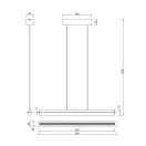 Trio 346710176 Emerson 2500lm, 2700-5000K, 95x75-150cm, liftes, érintőkapcsolós, fényerőszabályzós függesztett lámpa