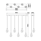 Trio 354510606 Verano 94x150cm, 3960lm, fényerőszabályzós, 2300/3000/4000K függesztett lámpa