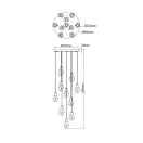 Trio 354531006 Verano 51,5x150cm, 6600lm, fényerőszabályzós, 2300/3000/4000K függesztett lámpa