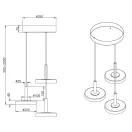 Trio 354930332 Celeste függeszték