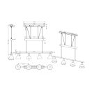 Trio 371010408 Levisto lehúzható függeszték