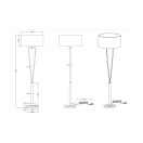 Trio 400200108 Paris álló lámpa