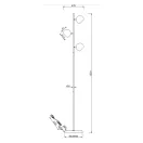 Trio 404600332 Dakota álló lámpa