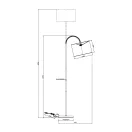 Trio 408290179 Hostel álló lámpa