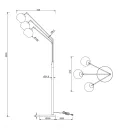 Trio 416900306 Paxton 3xE27, 200x74,5cm, kapcsolós álló lámpa