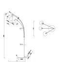 Trio 417000313 Lumina álló lámpa