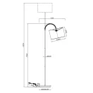 Trio 419090144 Julieta álló lámpa