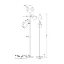 Trio 419400217 Agudo olvasókaros álló lámpa