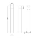 Trio 424060132 Hoosic kültéri álló lámpa