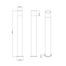 Trio 424060142 Hoosic kültéri álló lámpa