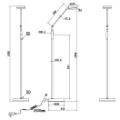Trio 426510107 Franklin álló lámpa