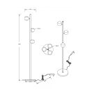 Trio 444410307 Orbit 150x25cm, érintőkapcsolós, fényerőszabályzós, 2300/3000/4000K 3x800lm álló lámpa