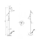 Trio 452010317 Fiato olvasókaros álló lámpa