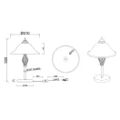 Trio 501000224 Rustica komód lámpa