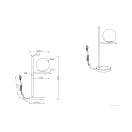 Trio 502000142 Pure komód lámpa