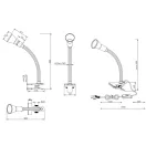 Trio 5028010-02 Flexo csiptethető lámpa