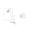 Trio 504300132 Tosh íróasztali lámpa