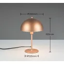 Trio 506200165 Nola 1xE14, vezetékes kapcsolós, 30x20cm asztali  lámpa