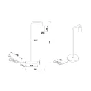 Trio 508000132 Diallo komód lámpa