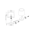 Trio 509100107 Lyon komód lámpa